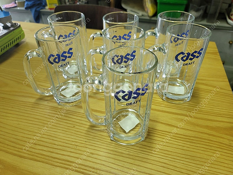 카스500ml 유리컵 유리잔 맥주잔 맥주컵 7개 일괄--0