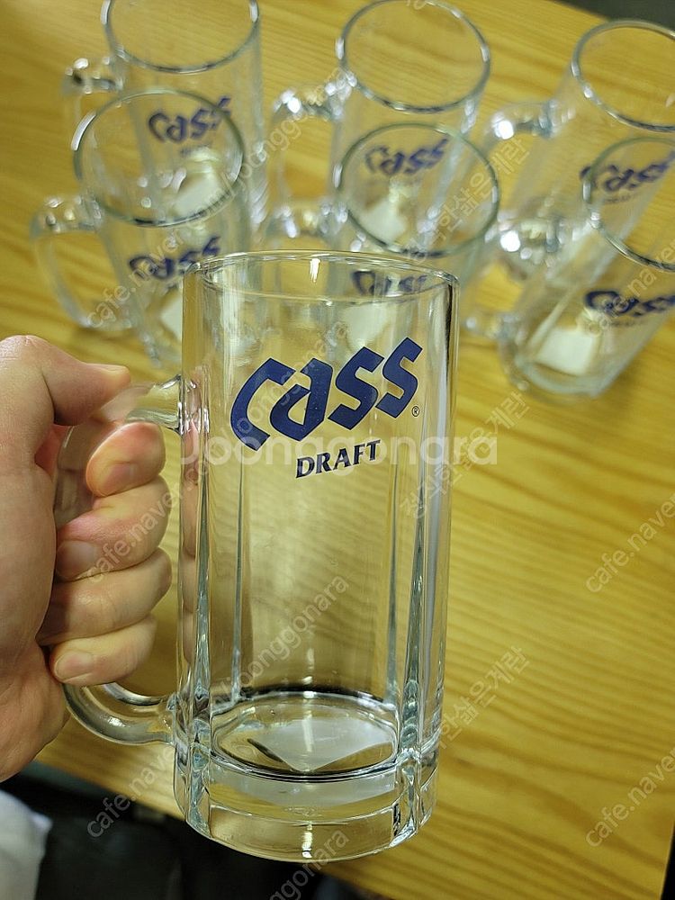 카스500ml 유리컵 유리잔 맥주잔 맥주컵 7개 일괄--2