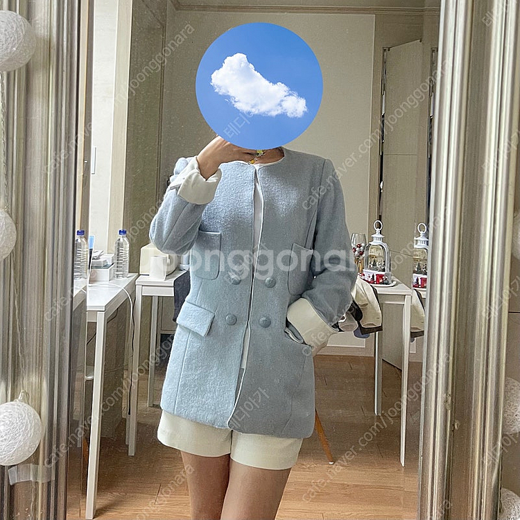 미쏘 부클 트위드 울 혼방 자켓 S--0
