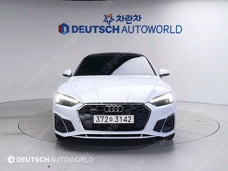 아우디 A5 중고차 아우디 중고 흰색 2020년식 38...--0