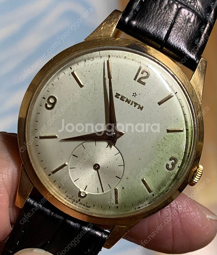 제니스 옐로우골드 18K 금통 용두 제외 37 mm (...--0