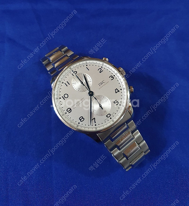 iwc 포르투기저 크로노그래프 3716 신형 블루핸즈 ...--1