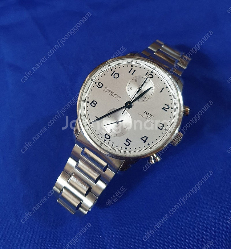 iwc 포르투기저 크로노그래프 3716 신형 블루핸즈 ...--3