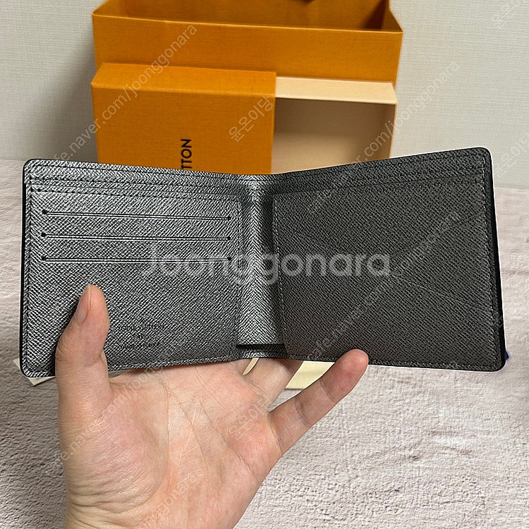 [새상품] 루이비통 이클립스 멀티플 월릿 반지갑 건메탈--2