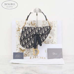 [부산중고명품 디넬로] 디올 DIOR 새들 미니 백 블루 M0447CTZQ_M928