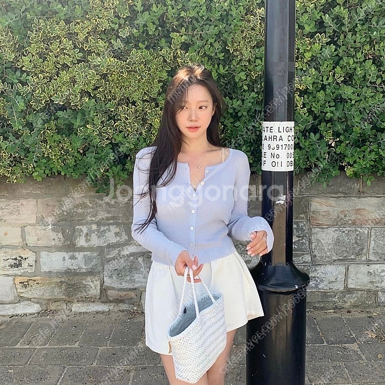 리즈 베이스 슬림가디건 블루--3