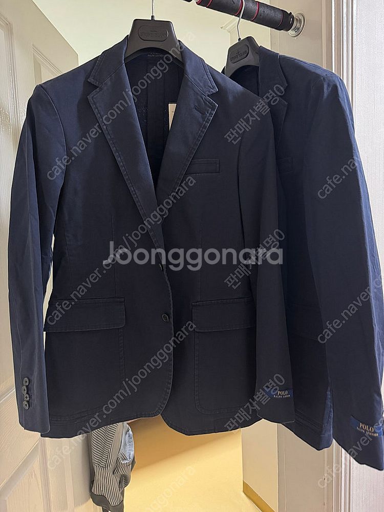 폴로 랄프로렌 언컨스트럭티드 치노 블레이저 자켓 잉크 ...--0