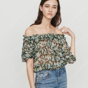 (새상품) 마쥬 maje 실크 오프숄더 블라우스 / 55