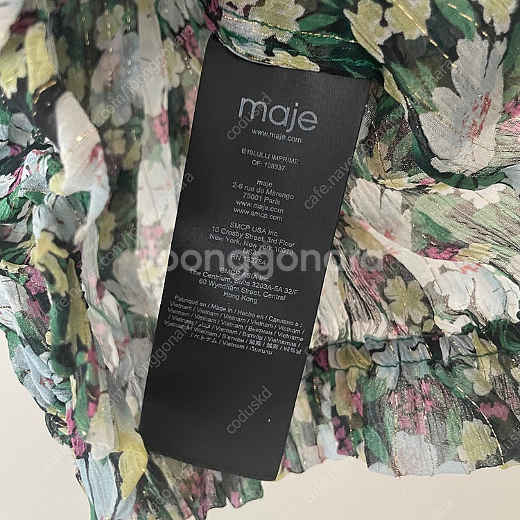 (새상품) 마쥬 maje 실크 오프숄더 블라우스 / 5...--3