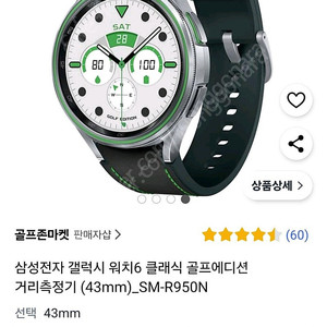 갤럭시워치6 골프에디션 43 순정 스트랩 구합니다