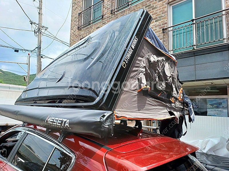툴레 하프로 팩라인 코토 일체형 루프박스 루프탑텐트 가...--7