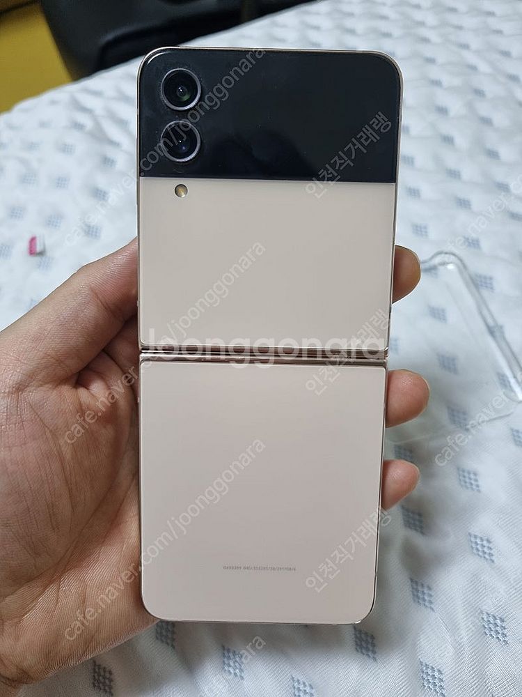 개인 갤럭시 z플립4 핑크골드 256gb 상태 a급--2