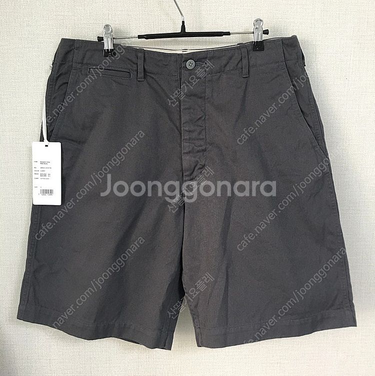 그라프페이퍼 웨스트포인트 치노 와이드 쇼츠 그레이 2사...--2