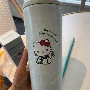오설록 헬로키티 콜라보 텀블러 키링 타월