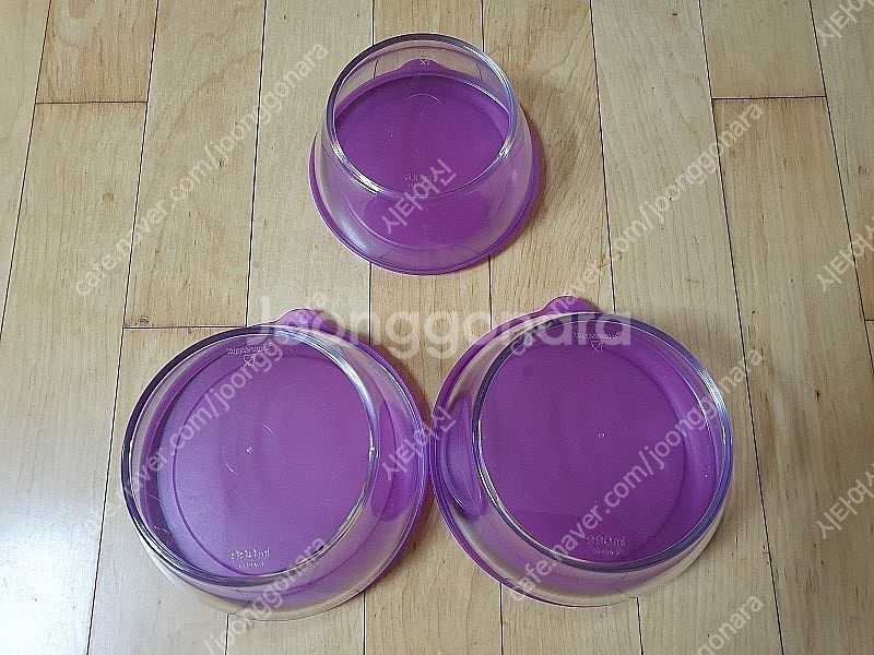 타파웨어 크리스탈 보울 반찬통 990ml, 610ml--0