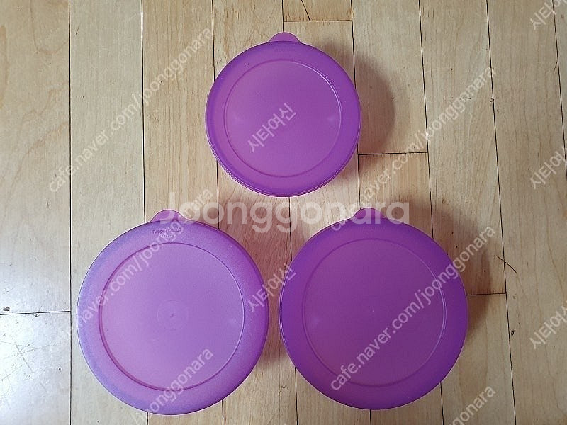 타파웨어 크리스탈 보울 반찬통 990ml, 610ml--1