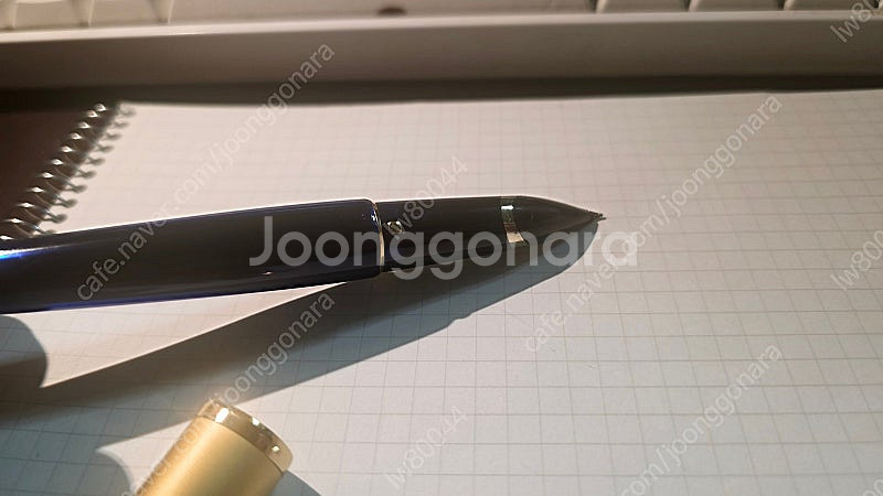 워터맨 에드슨 사파이어 블루 만년필 팝니다--1