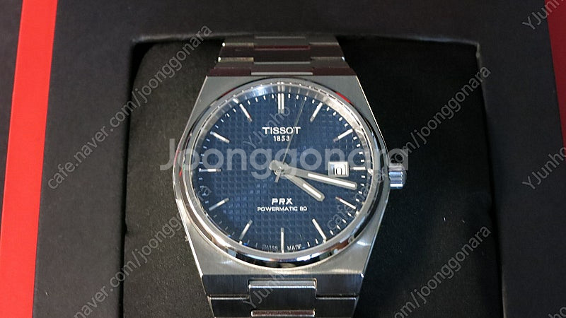 티쏘 prx 40mm 오토매틱 청판--0