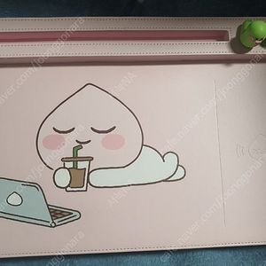 카카오프렌즈 태블릿거치대 겸용 무선충전마우스패드