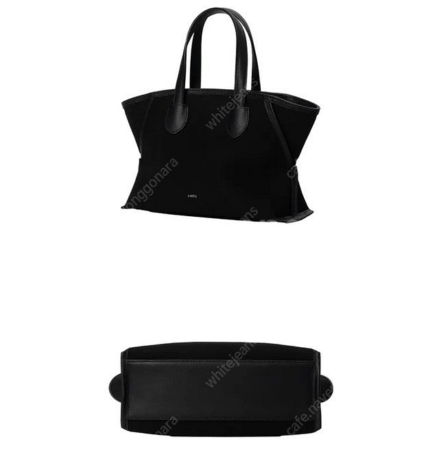 Sartu 사르투 타이 토트백 (블랙 캔버스백)--1