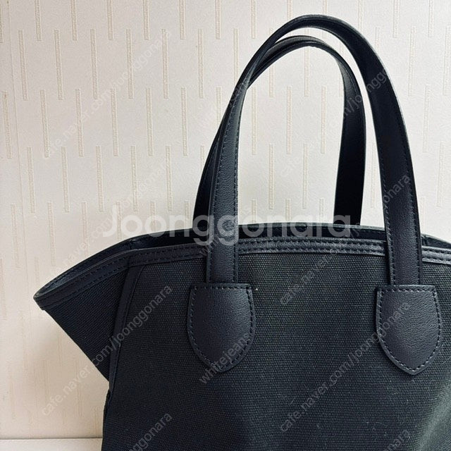 Sartu 사르투 타이 토트백 (블랙 캔버스백)--4