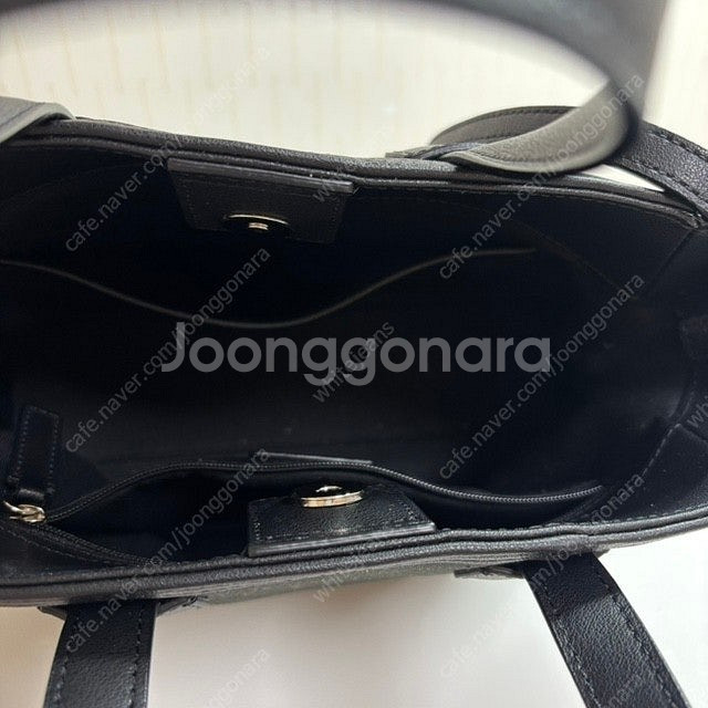 Sartu 사르투 타이 토트백 (블랙 캔버스백)--5