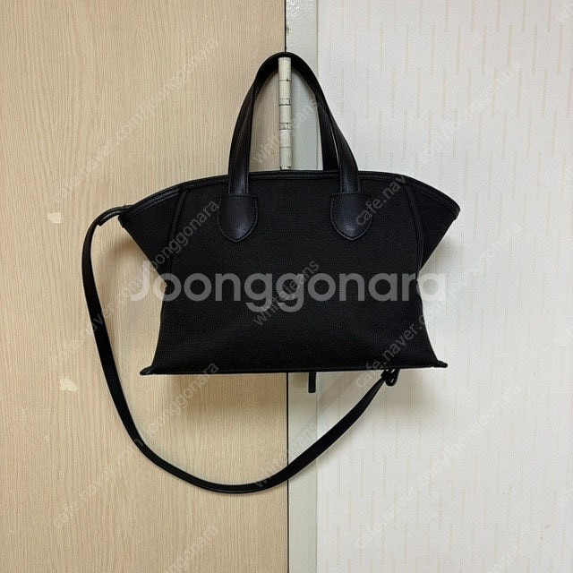 Sartu 사르투 타이 토트백 (블랙 캔버스백)--7