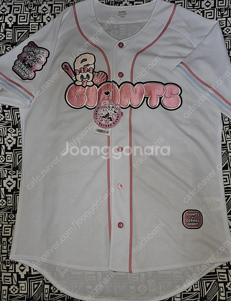 롯데자이언츠 에스더버니 화이트 윤동희 친필싸인 105사이즈 새제품 판매--0