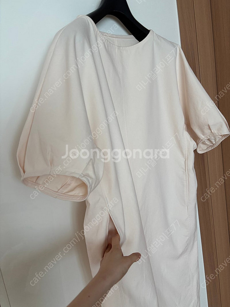 벌룬 퍼프 반팔 롱 원피스 임부복 맘룩 등원룩 출근룩 ...--3