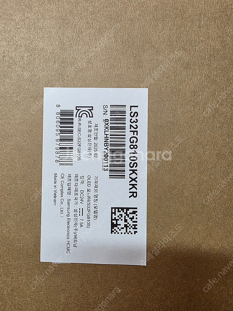 삼성 오디세이 OLED G8 S32FG810 4K모니터--4