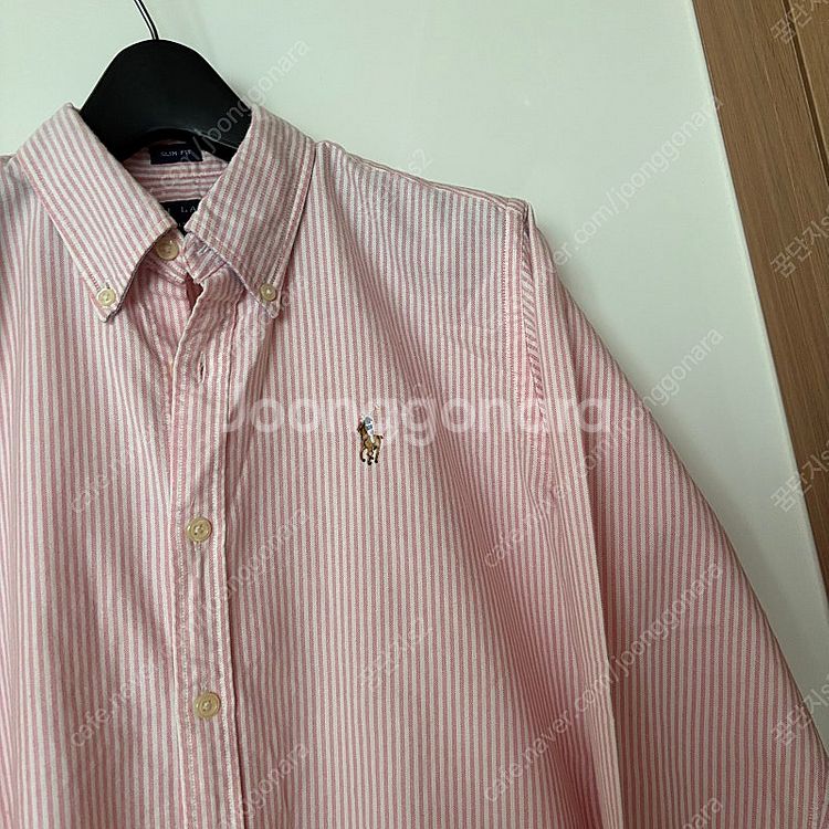 Polo 폴로 여성 옥스포드 클래식 스트라이프 핑크 셔...--0