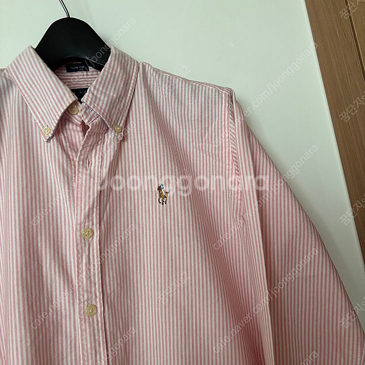 Polo 폴로 여성 옥스포드 클래식 스트라이프 핑크 셔...--0