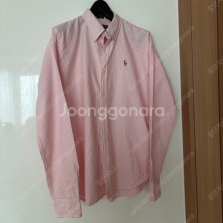 Polo 폴로 여성 옥스포드 클래식 스트라이프 핑크 셔...--1