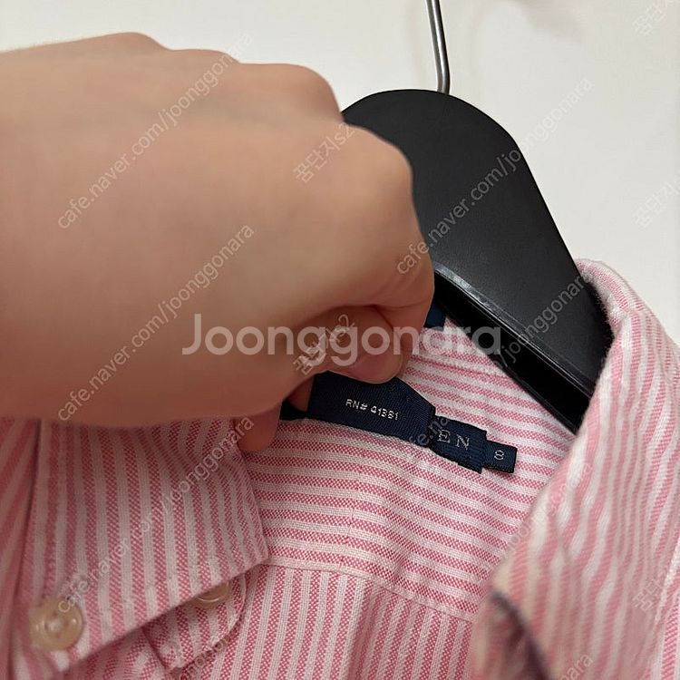Polo 폴로 여성 옥스포드 클래식 스트라이프 핑크 셔...--3
