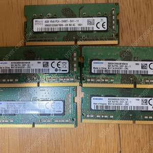 노트북 DDR4 2400Mhz 8GB 5개