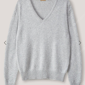 le17septembre 르셉템버 v-neck pullover in baby arpaca and merino wool gray색상
