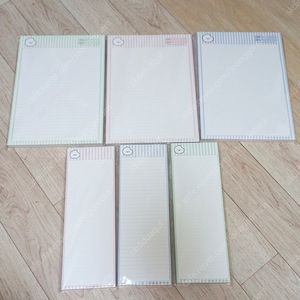 술빵점빵 노트패드 스트라이프 술빵 b5 3종 하프 3종 각 50매씩 일괄