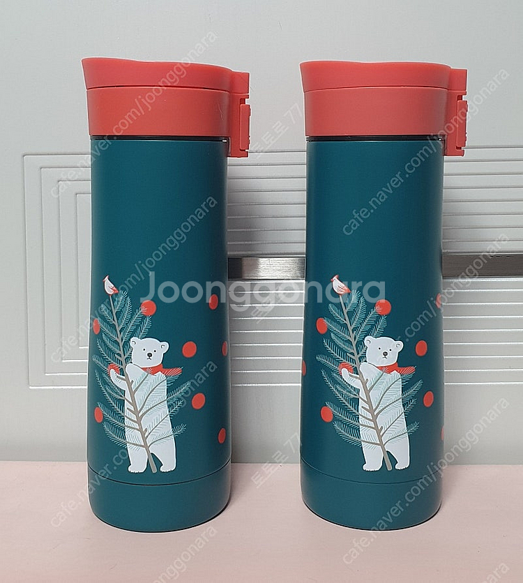 스타벅스 SS 그린 폴라베어 트리 텀블러 503ml ,...--0