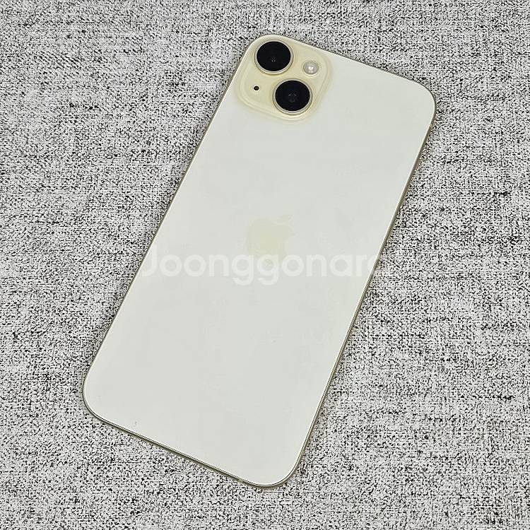 * 아이폰15 플러스 256GB 옐로우 배터리83%/액...--1