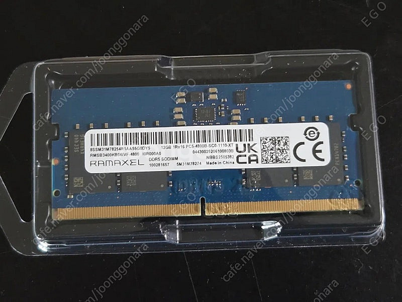 RAMAXEL DDR5 4800 노트북 램 12GB L...--0