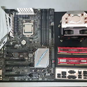 i7-6700k + ASUS Z170-A 메인보드 + 쿨러 + 램16g