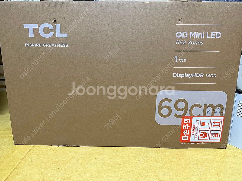 [판매] TCL 4K QD Mini LED 게이밍 모니터 69cm 27R83U--0