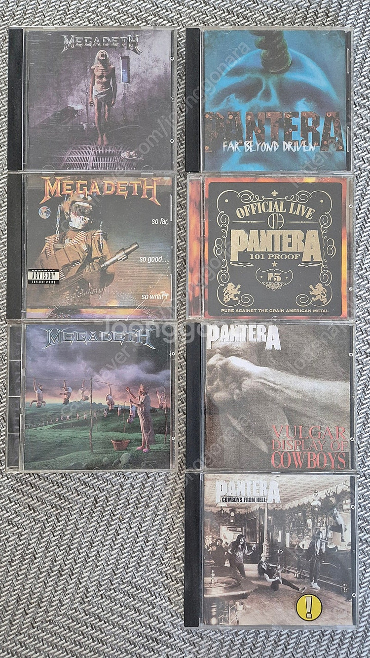 메가데스 / 판테라 CD 판매 합니다--0