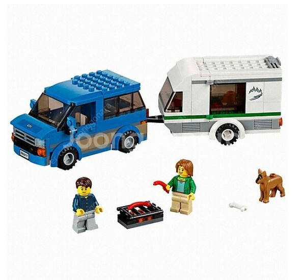 60117 레고 시티 밴과 캠핑 트레일러 캠핑카--0