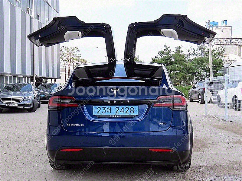 테슬라 중고차 모델X 흰색 2019년식 75D 중고자동...--9