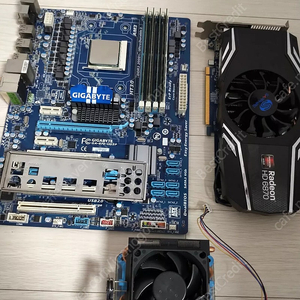 Amd컴퓨터 반본체 페넘2 1090T 기가870보드 삼성램16g 라데온 사파이어 Hd6870
