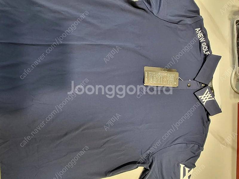 어뉴 반팔카라티 네이비, 화이트색상 2종류 XL팝니다--3