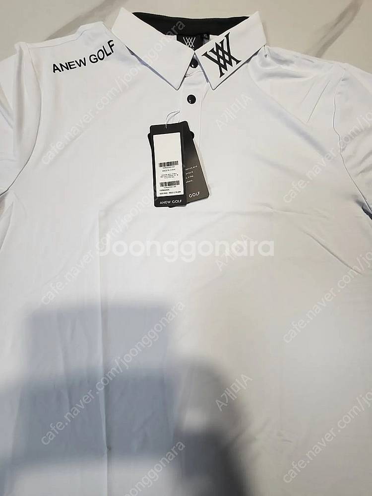 어뉴 반팔카라티 네이비, 화이트색상 2종류 XL팝니다--7