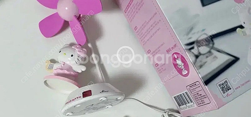 새상품 정품 고전 엔젤 키티 usb선풍기 천사 키티 피...--1