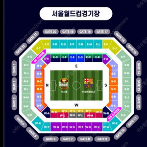 FC바르셀로나 vs FC서울 7월 31일 경기 2등석 B 단석 3자리